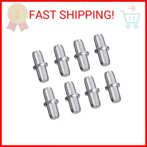 50 Pieces Shelf Pegs 5mm Cabinet Furniture Shelf Support Pegs Nickel Plated - Picture 1 of 2