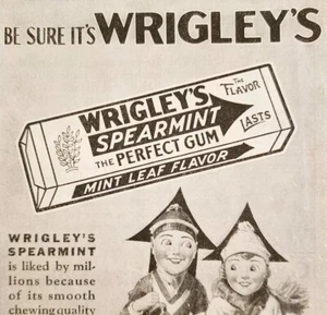 1930 Wrigley's Spearmint Chewing Gum Advertisement Boys Life Candy E90 - Picture 1 of 2