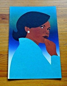 BRAVE. BLACK. FIRST. POSTCARD ~ CONDOLEEZZA RICE ~ FORMER SECRETARY OF STATE