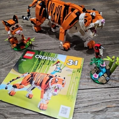 2 LEGO Creator 3 in 1 Majestic Tiger Animal 31129 & 40491 Year Of The Tiger - Image 1 of 4