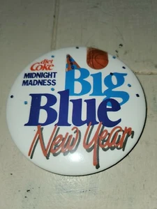 1990 KENTUCKY WILDCATS Vintage 3 Inch Basketball Pin Back Button COKE NEW YEARS - Picture 1 of 1