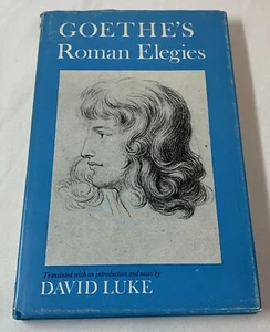 1977 David Luke GOETHE'S ROMAN ELEGIES ~ hc dj - Picture 1 of 5