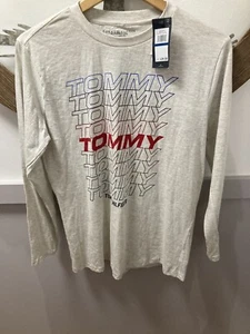 New Kids XL (20) NWT Long Sleeve Tommy Hilfiger Shirt With Front Graphic - Picture 1 of 6