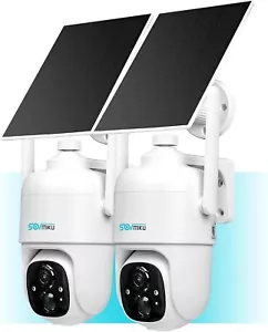 SOVMIKU 2CQ1 AI 2K Solar Security Camera Wireless Outdoor, Battery Powered,Two W - Picture 1 of 9
