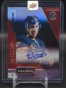 2020-21 Synergy Rookie Portrait Autograph Red Dylan Cozens /99 Rookie Card Auto
