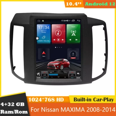 Reproductor multimedia radio coche Android 12 4+32G unidad principal para Nissan MAXIMA 2008-14 Foto 1 de 4