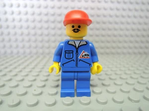 Lego Figur Town Mann blaue Jacke Bulldozer Logo jbl009 6447 6329 - Bild 1 von 1