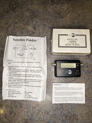 JVI Black Pocket Sized Signal Satellite Finder (10-SF20) LNB RCVR 950-2050 MHz - Image 1 of 4