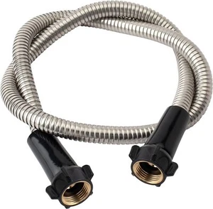 Yanwoo 304 Stainless Steel 4ft Garden Hose with Female to Female Brass Connec... - Picture 1 of 2