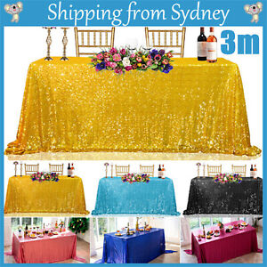 3MX1.4M Sequin Table Runners Cloth Party Wedding Event Home Decoration Backdrop