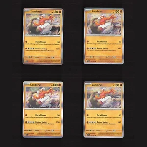 Landorus 110/191 PLAYSET x4 SV Surging Sparks Holo Rare Pokemon Card NM - Picture 1 of 6