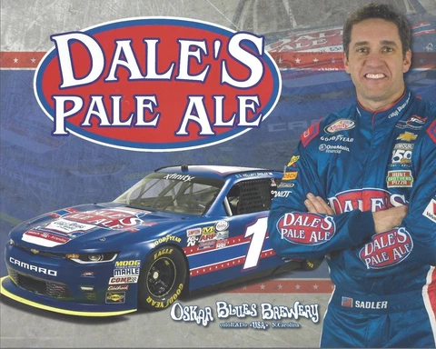 2017 ELLIOTT SADLER "DALES PALE ALE JR MOTORSPORTS" #1 NASCAR XFINITY POSTCARD Cover