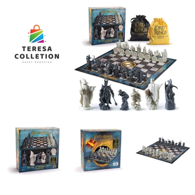 Lord of the Rings Chess Set LOTR Themed Chess Pieces in Gold -  Portugal