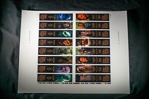 The Lord of the Rings Uncut Promotional Bookmarks Sheet - New Line Cinema Rare