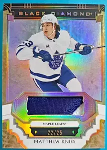 2023-24 Matthew Knies Black Diamond Premium Relics Rookie Jersey Patch RC /25 - Picture 1 of 2