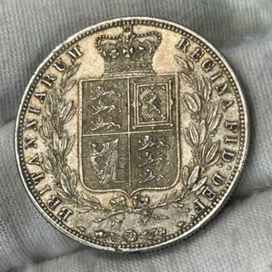 1880 Great Britain Half Crown Silver Coin Great Condition RARE High Value - Picture 1 of 9