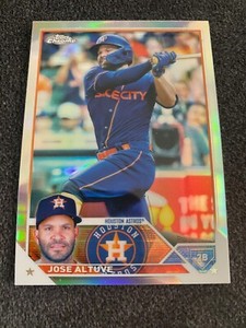 2023 Topps Chrome REFRACTOR Jose Altuve #112 - Houston Astros