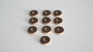 playmobil donut chocolate x10 like food grocery shop 3200 3201 bakery bread - Picture 1 of 4