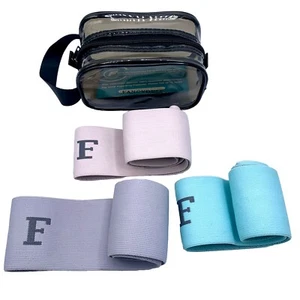 Fancydeli Resistance Bands Exercise Set Of 3 Case Workout Leg Butt Hip - Picture 1 of 11