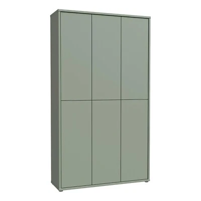 Garderobenschrank Schuhschrank Flurschrank 6 Türen Salbeigrün 109 x 192 cm - Bild 1 von 4