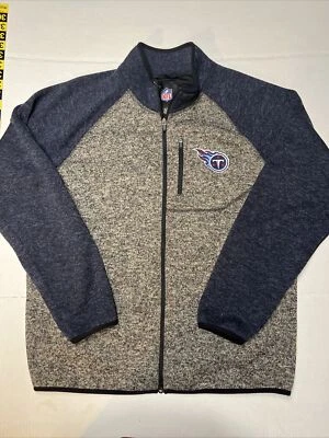 NFL Tennessee Titans Full Zip Lined Jacket Men’s Large Chest Zip Pocket - Image 1 of 4