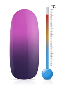 Jolifin LAVENI Shellac Gellack - Thermo purple-pink 12ml UV/LED-Nagellack - Bild 1 von 6
