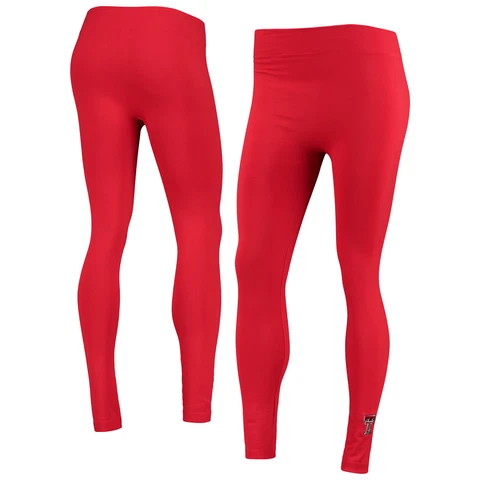 Women's ZooZatz Red Texas Tech Red Raiders Fleece-Lined Leggings Cover
