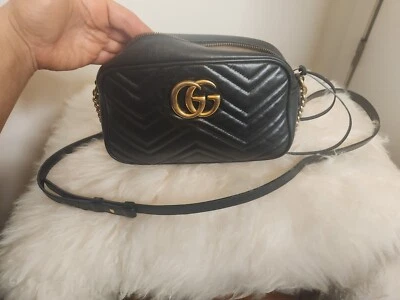 Gucci Marmont Crossbody Small Black Leather - Image 1 of 4