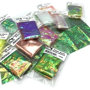 HARELINE FLASHBACK - Fly Tying Pearl Sheets Nymph Wing Cases Scud Crab & Shrimp - Picture 1 of 17