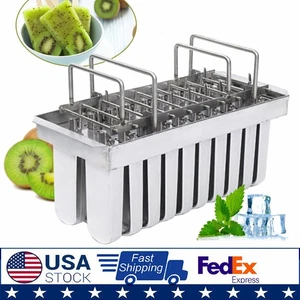 Stampi in acciaio inox 20 pezzi bastoncini gelato stampo ghiacciolo porta ghiaccioli pop - Foto 1 di 12