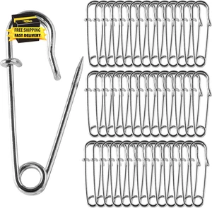 40 Pack Large Safety Pins, 1.78" Heavy Duty Blanket Pins for All Kinds of Handic - Picture 1 of 6