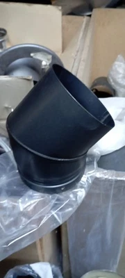 coude a 45 d150 émaillé noir mat dinak