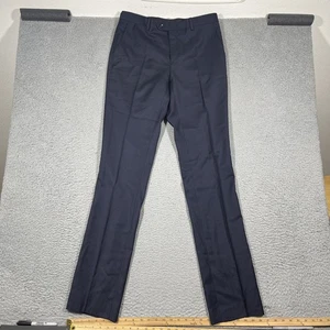 Neu mit Etikett Spier & MacKay Herren Gr. 33 marineblau Super 100s Wollhose ungesäumt $ 188 - Bild 1 von 13