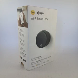 August Home August Wi-Fi Smart Lock Matte Black AUGSL05-M01-G01 - Picture 1 of 14