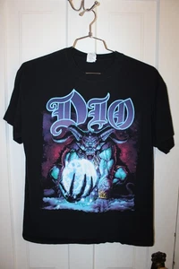 Vintage 2004 Dio "Master of the Moon" World Tour Band schwarzes T-Shirt LARGE - Bild 1 von 22