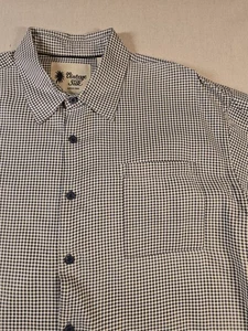 Vintage Silk Circa 1969 Shirt Mens XXL 100%-Silk Button Up S/S Geometric - Picture 1 of 7
