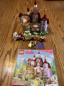 LEGO Disney Princess 41067 Belle's Enchanted Castle 100% Complete W/ Figs & Man.