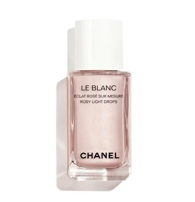 CHANEL LE BLANC GOTAS DE LUZ ROSADA IMPRIMACIÓN FLUIDO RESALTADOR TRANSPARENTE FRANCIA NUEVO 2025 Foto 1 de 4