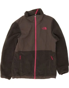 THE NORTH FACE Girls Fleece Jacket 15-16 Years XL Grey Colourblock DJ26 - Picture 1 of 4