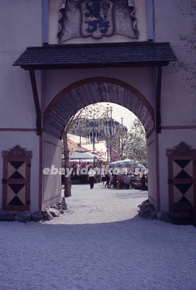 New York Worlds fair slide, lowenbrau archway May 1965  #80 - Image 1 of 1