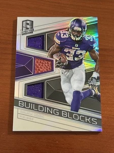 Dalvin Cook 2018 Panini Spectra BUILDING BLOCKS #'d 45/99 Triple Relic Silver - Picture 1 of 2