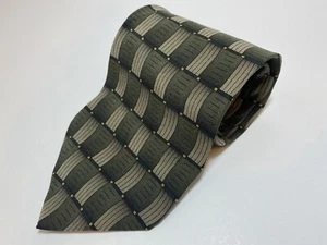 GRATEFUL DEAD Silk Neck Tie 56” Hunter Green / Tan Wave That Flag Twelfth Set - Picture 1 of 12