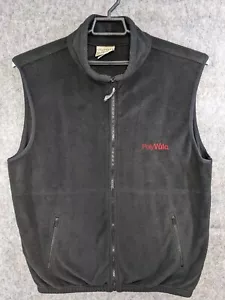 Colorado Trading & Clothing Vest Mens Extra Large Black Fleece Full Zip PolyVulc - Picture 1 of 11