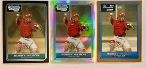 2006 Bowman Chrome Prospects Refractor /500 Bobby Wilson #BC6 Plus Gold & Base - Picture 1 of 2