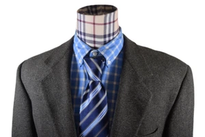 Versace V2 Ours Only Men's Gray No Vent one button Sport Coat Blazer Jacket 42 L - Picture 1 of 12