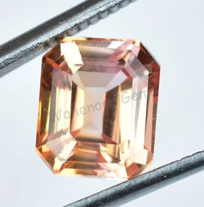 Natural imperial Topaz 5.00 Ct Emerald Stunning FLAWLESS Certified Gemstone - Picture 1 of 6