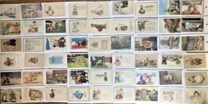 Grupo de 105 postales con niños holandeses alrededor de 1905-1927 - Imagen 1 de 9