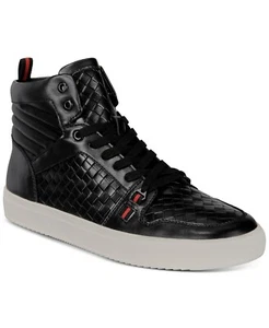 KINGSIDE Sneakers alte uomo Davis tessuto nero taglia 8,5 scarpe uomo - Foto 1 di 6
