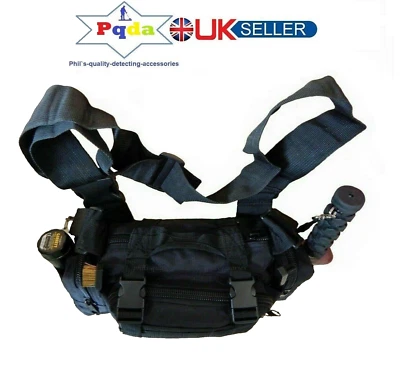 PQDA Metal Detecting Detector Waist or Shoulder Finds Bag/Pouch Probe &Trowel Holders