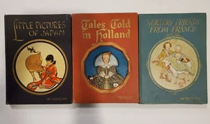 Antique Book Lot 1925-1927 My Travelship Series Set Of 3 HOLLAND FRANCE JAPAN - Picture 1 of 2